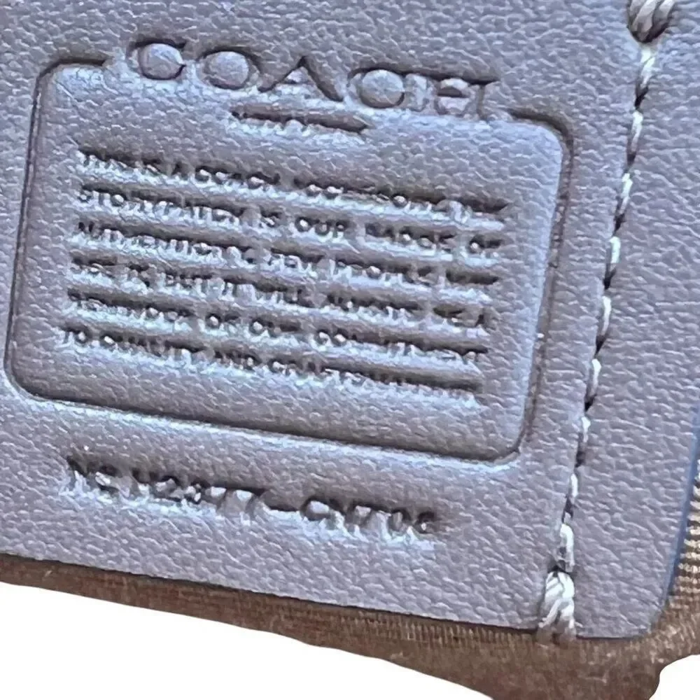 Coach NWOT Mini Serena Half Moon Satchel In Signature Canvas Tan